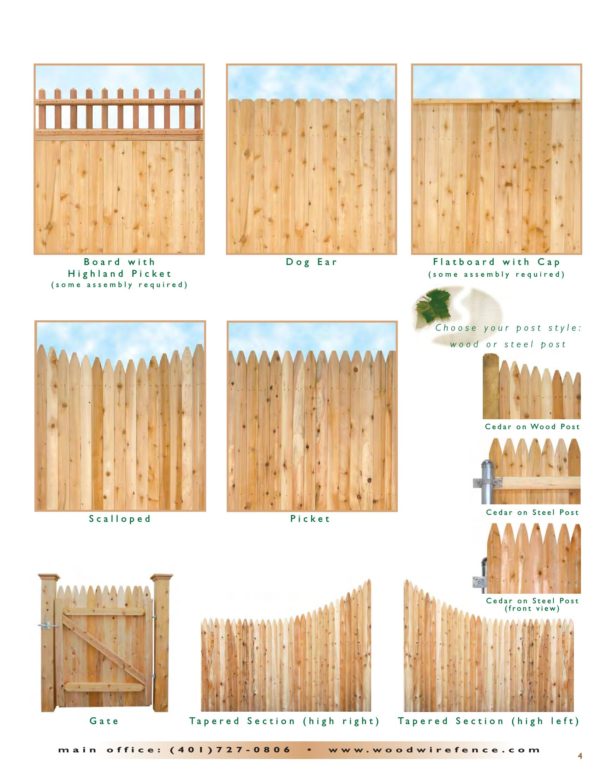 RI Wood Cedar Privacy | Wood and Wire Fence Co. Inc. Rhode Island